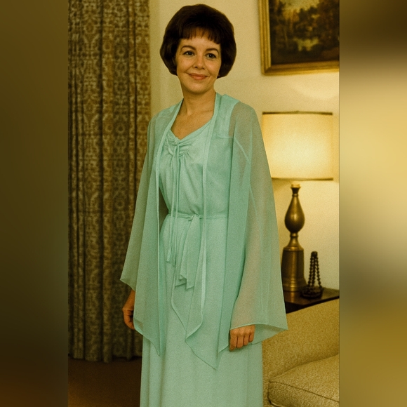 VINTAGE 60'S EVENING/PROM DRESS - Picture 2 of 6